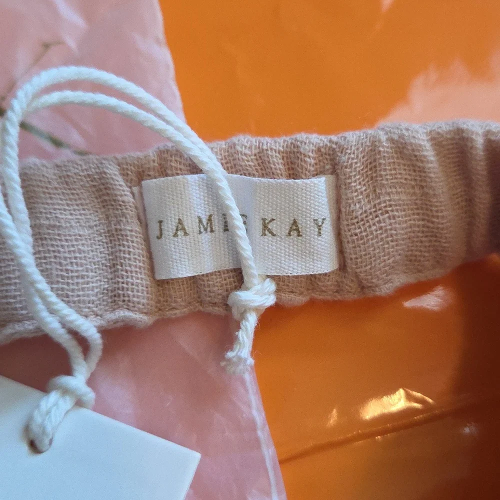 Nwt! Jamie Kay Organic Cotton Muslin Headband In Misty Pink